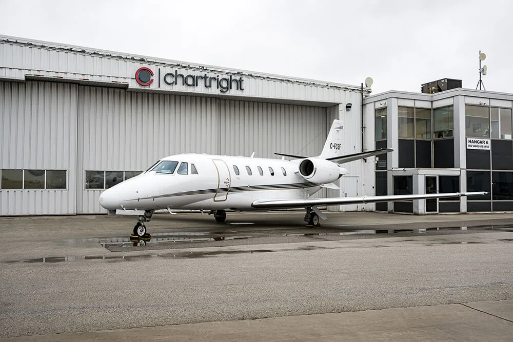 Exterior view of a 2000 Cessna Citation Excel SN 560XL-5101 C-FCGF | Hopkinson Luxury Aircraft Sales, C-FCGF.
