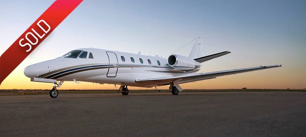 Exterior view of a 2004 Cessna Citation XLS | Hopkinson Luxury Aircraft Sales.