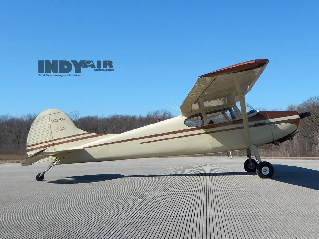 Exterior view of a 1951 Cessna 170- N1396D Aircraft.