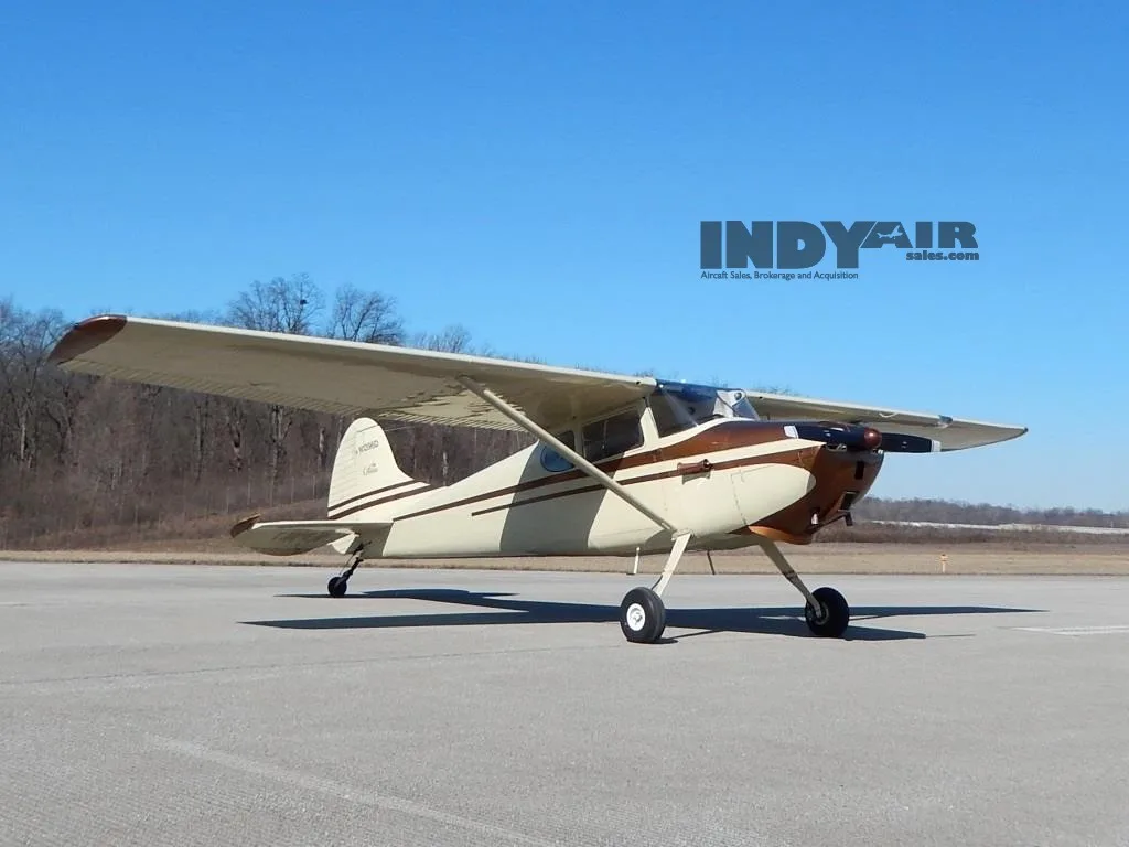 Exterior view of a 1951 Cessna 170- N1396D Aircraft.