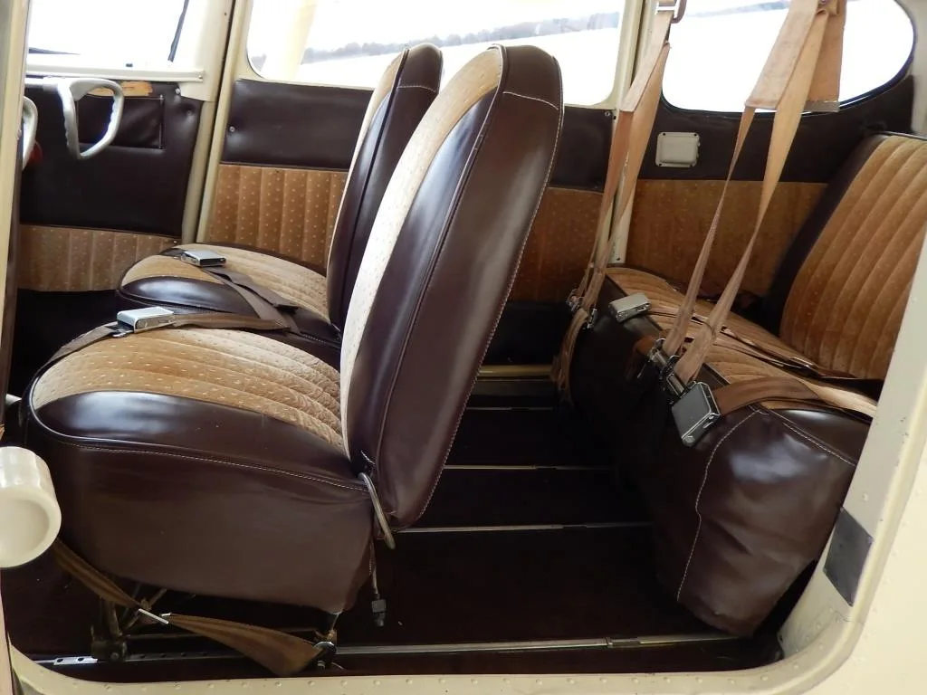 Cabin interior of a 1951 Cessna 170- N1396D Aircraft.