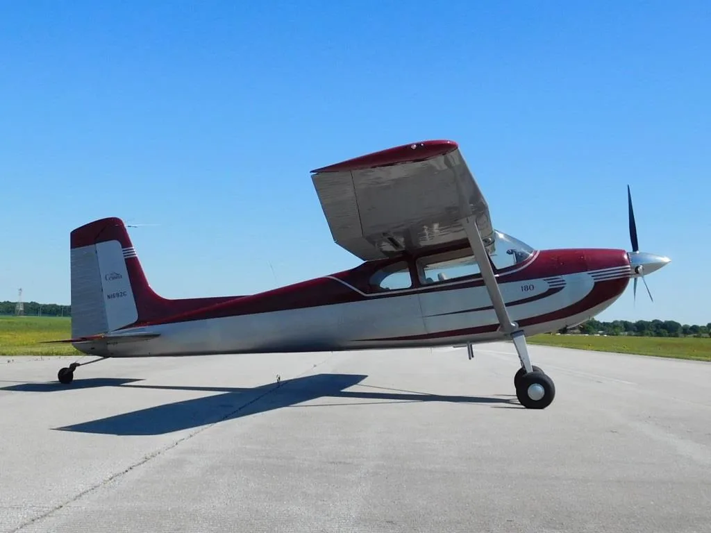 Exterior view of a 1953 Cessna 180 - N1692C Aircraft.