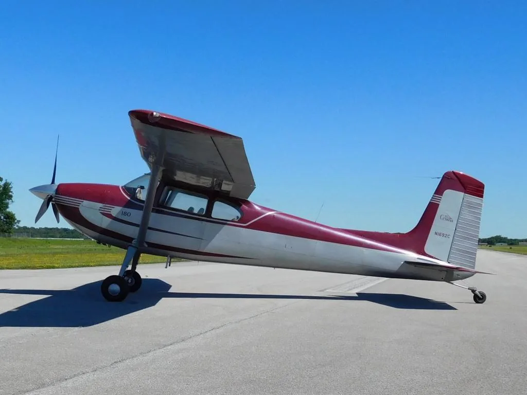 Exterior view of a 1953 Cessna 180 - N1692C Aircraft.