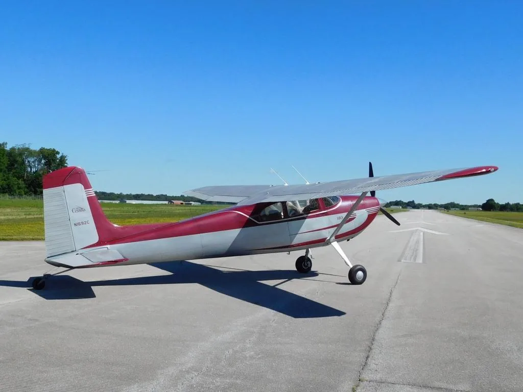 Exterior view of a 1953 Cessna 180 - N1692C Aircraft.