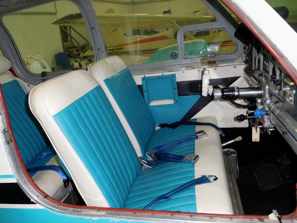 Cabin interior of a 1955 Beechcraft F35 Bonanza - N5024B Aircraft.