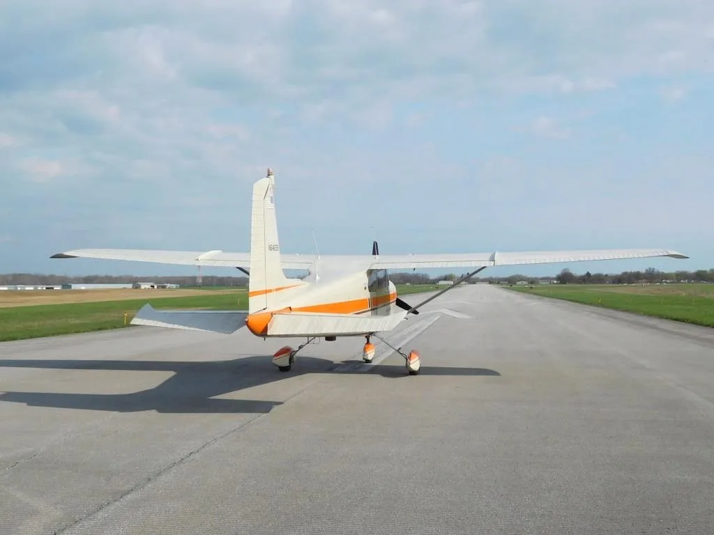 Exterior view of a 1956 Cessna 182 - N5422B Aircraft.