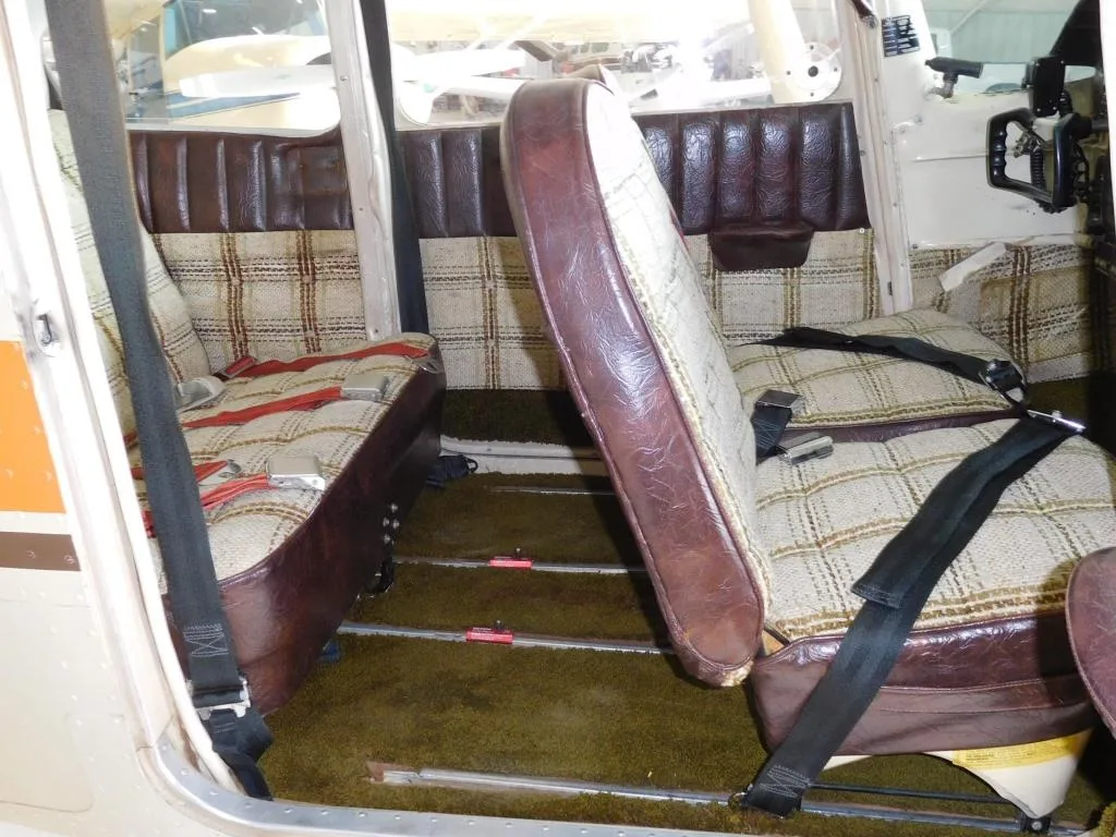 Cabin interior of a 1956 Cessna 182 - N5422B Aircraft.
