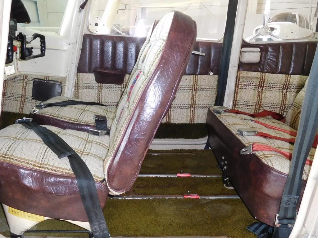 Cabin interior of a 1956 Cessna 182 - N5422B Aircraft.
