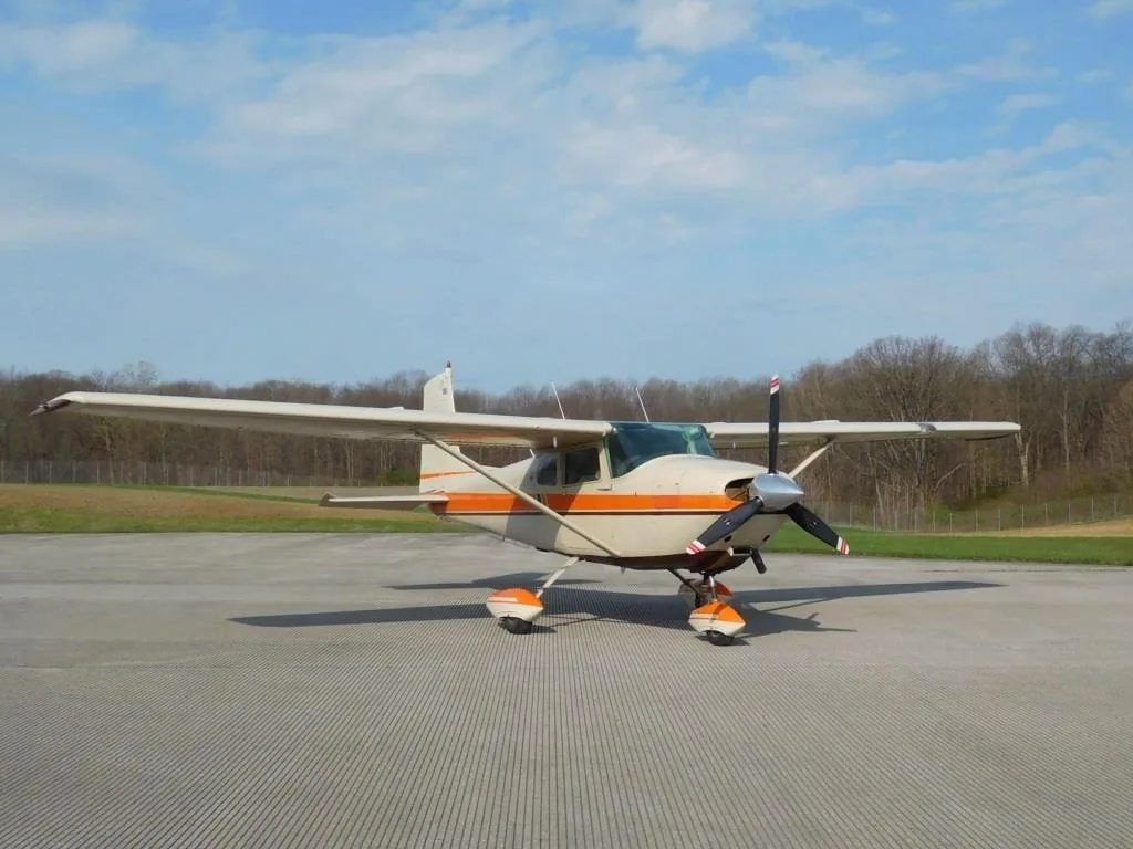 Exterior view of a 1956 Cessna 182 - N5422B Aircraft.