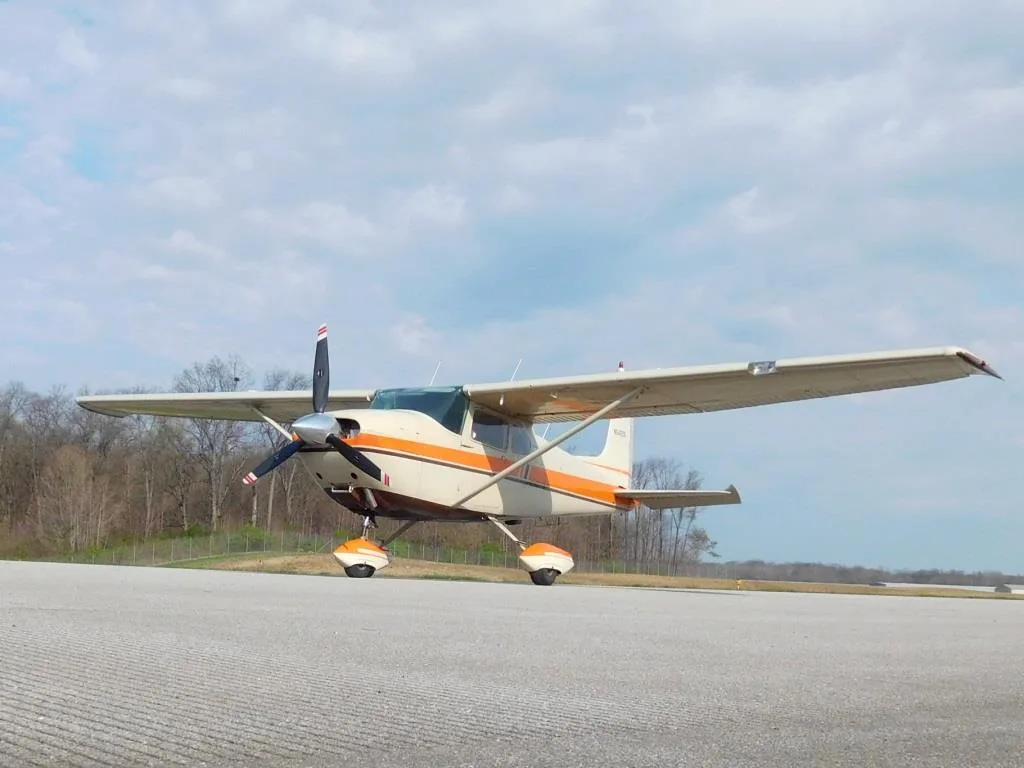 Exterior view of a 1956 Cessna 182 - N5422B Aircraft.