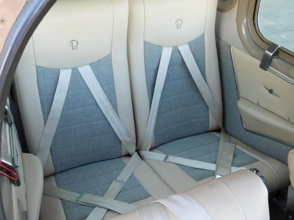 Cabin interior of a 1959 Beechcraft K35 Bonanza - N616V Aircraft.