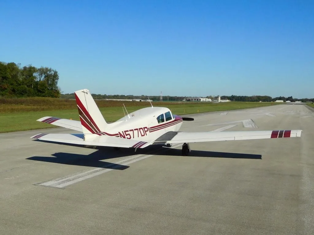 Exterior view of a 1959 Piper Commanche - N577DP Aircraft.