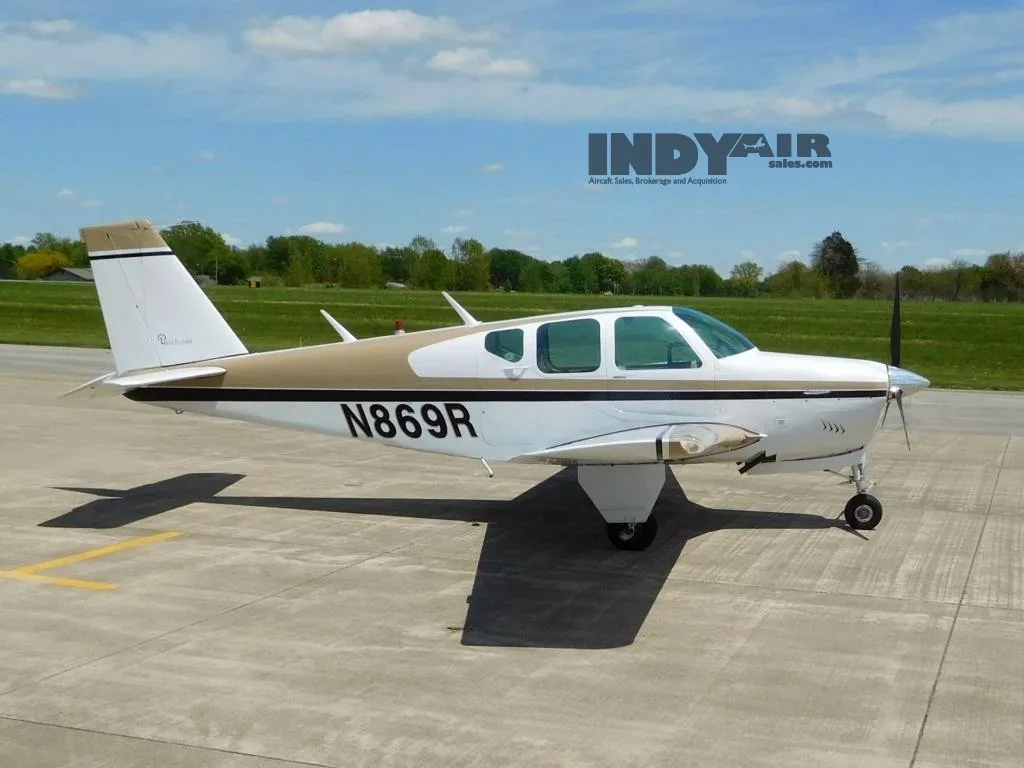 Exterior view of a 1960 Beechcraft Debonair - N869R Aircraft.