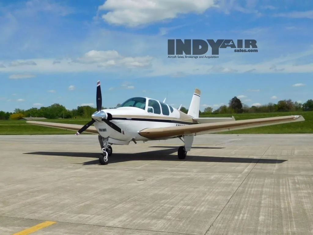 Exterior view of a 1960 Beechcraft Debonair - N869R Aircraft.