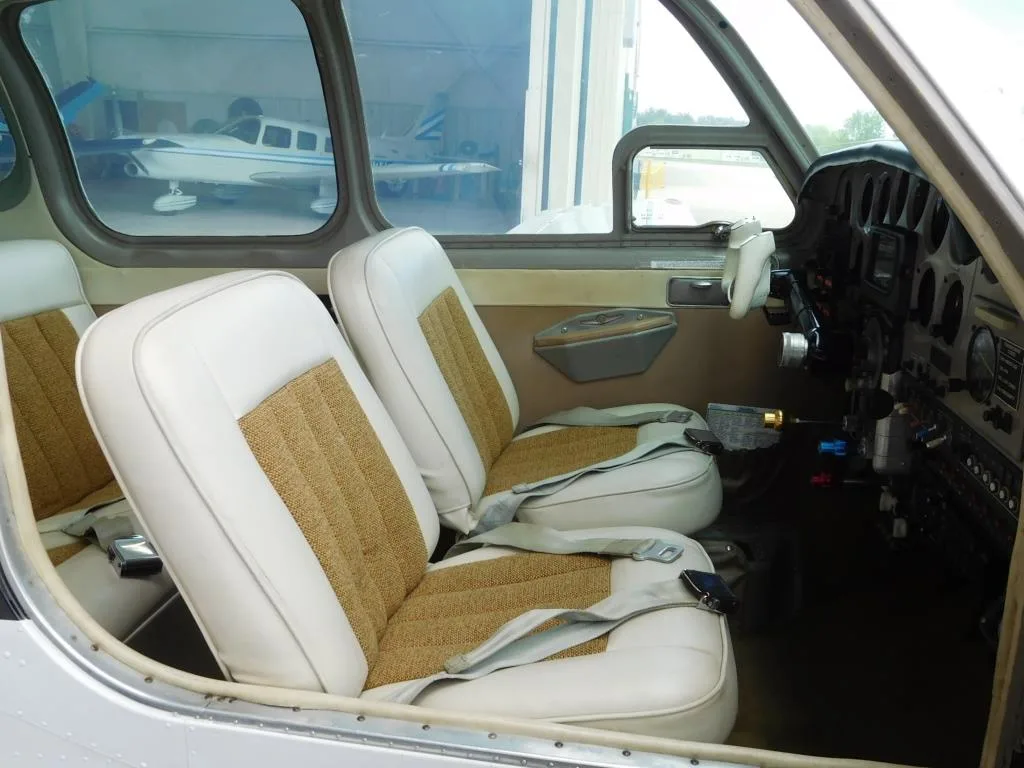 Cabin interior of a 1960 Beechcraft Debonair - N869R Aircraft.
