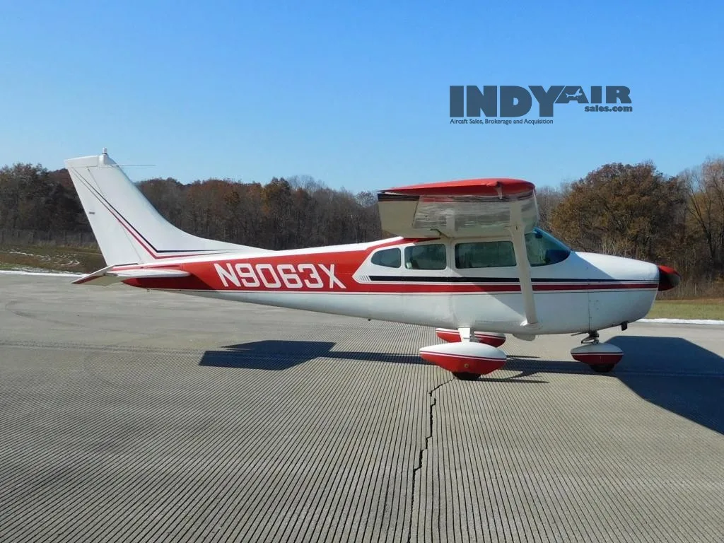 Exterior view of a 1961 Cessna 182- N9063X Aircraft.