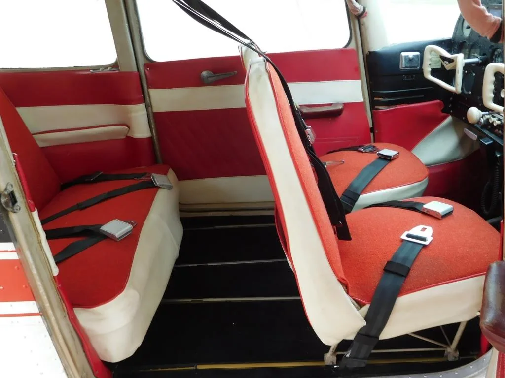 Cabin interior of a 1961 Cessna 182- N9063X Aircraft.