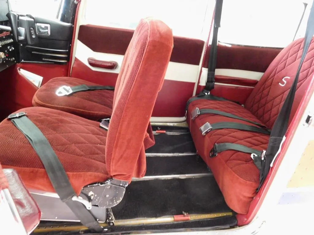 Cabin interior of a 1961 Cessna 182 - N8849X Aircraft.