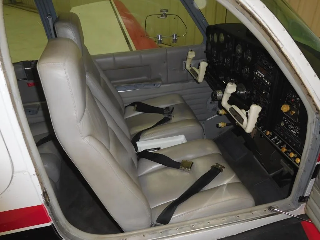 Cabin interior of a 1962 Beech P35 - N9606K Aircraft.