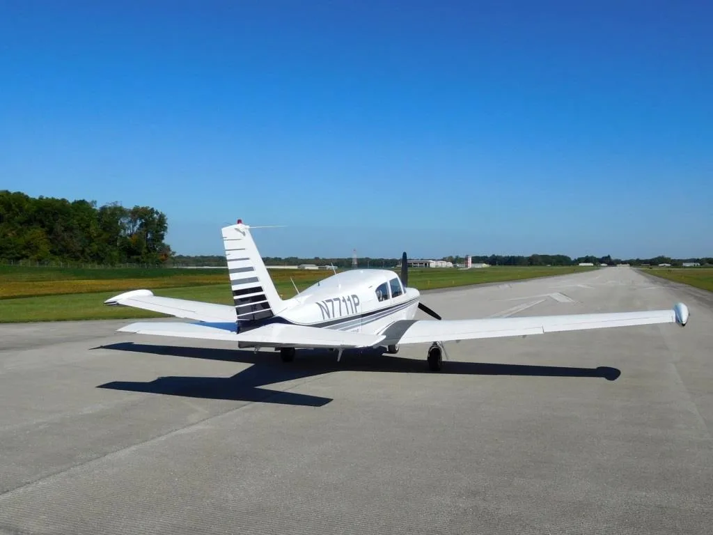 Exterior view of a 1962 Piper Comanche 250 - N7711P Aircraft.