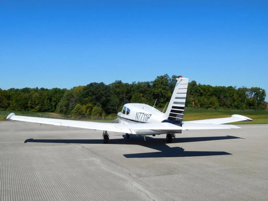 Exterior view of a 1962 Piper Comanche 250 - N7711P Aircraft.