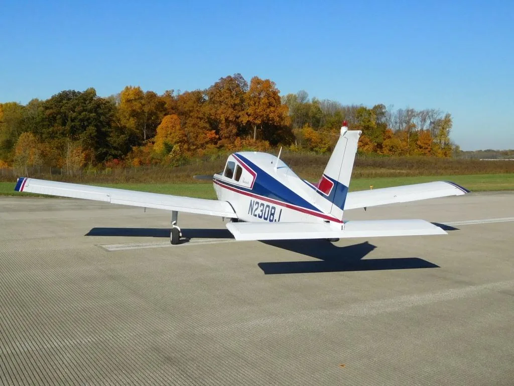 Exterior view of a 1963 Beech Musketeer - N2308J Aircraft.