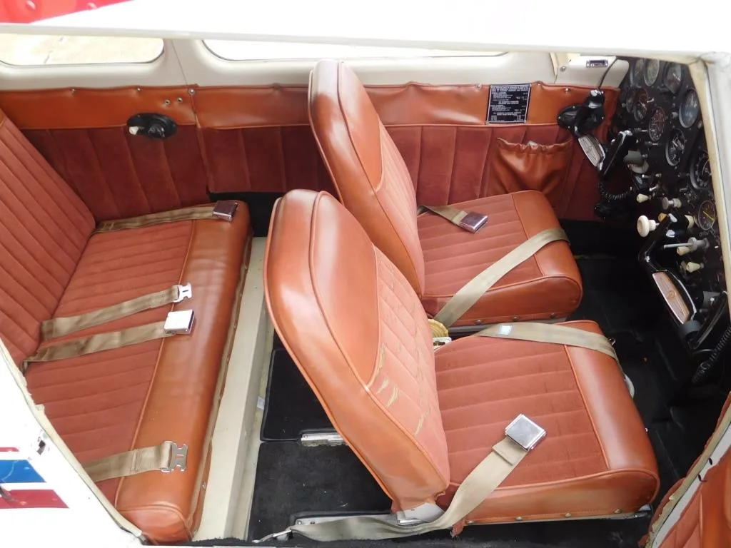 Cabin interior of a 1963 Beech Musketeer - N2308J Aircraft.