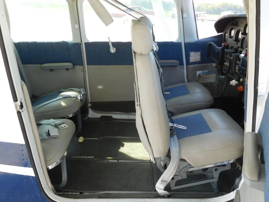 Cabin interior of a 1963 Cessna 205 - N205BP Aircraft.
