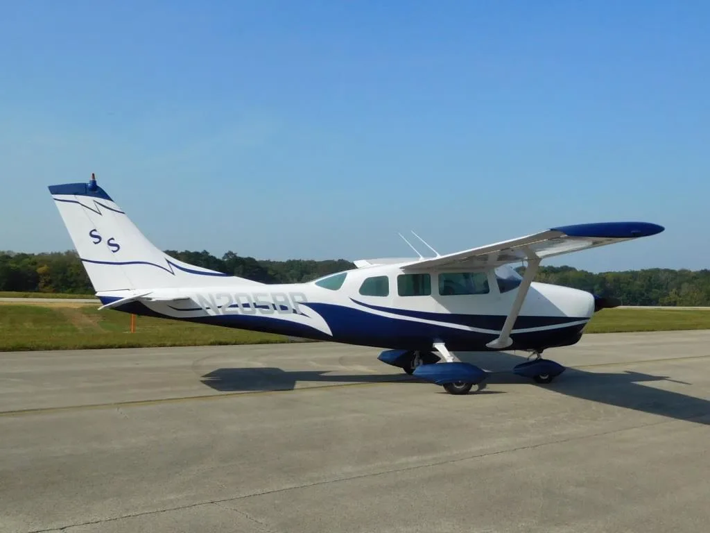 Exterior view of a 1963 Cessna 205 - N205BP Aircraft.