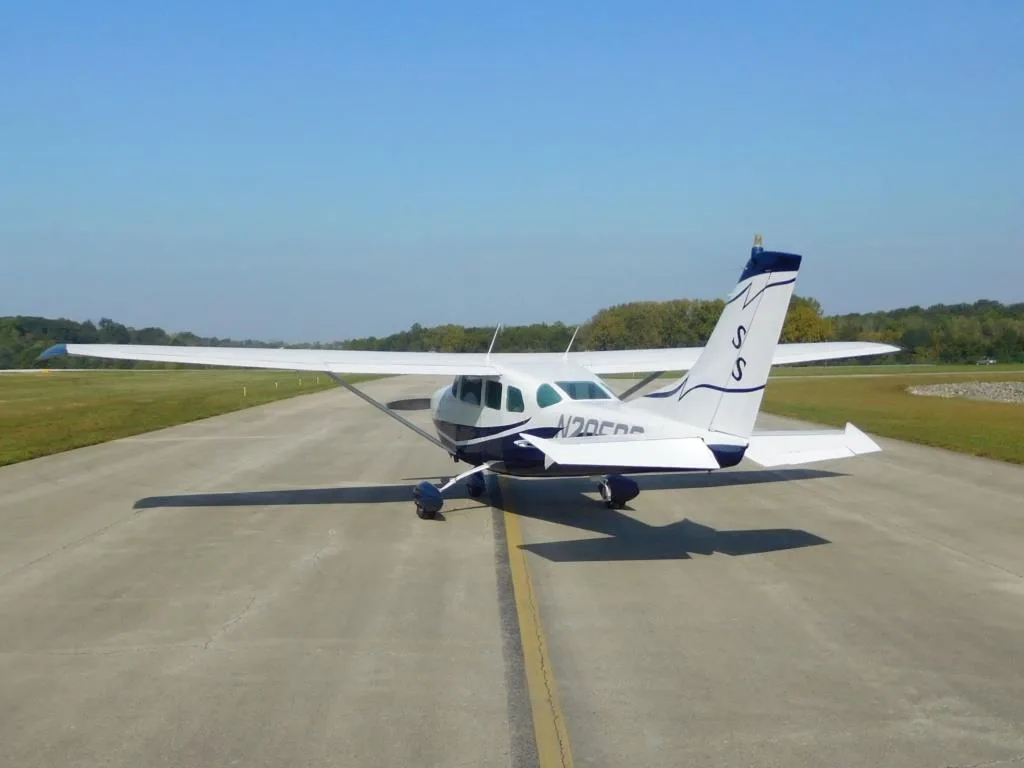 Exterior view of a 1963 Cessna 205 - N205BP Aircraft.