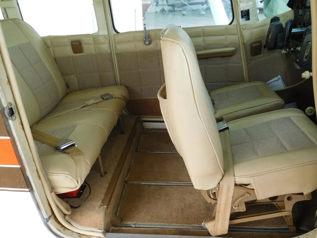 Cabin interior of a 1963 Cessna 210 - N3601Y Aircraft.