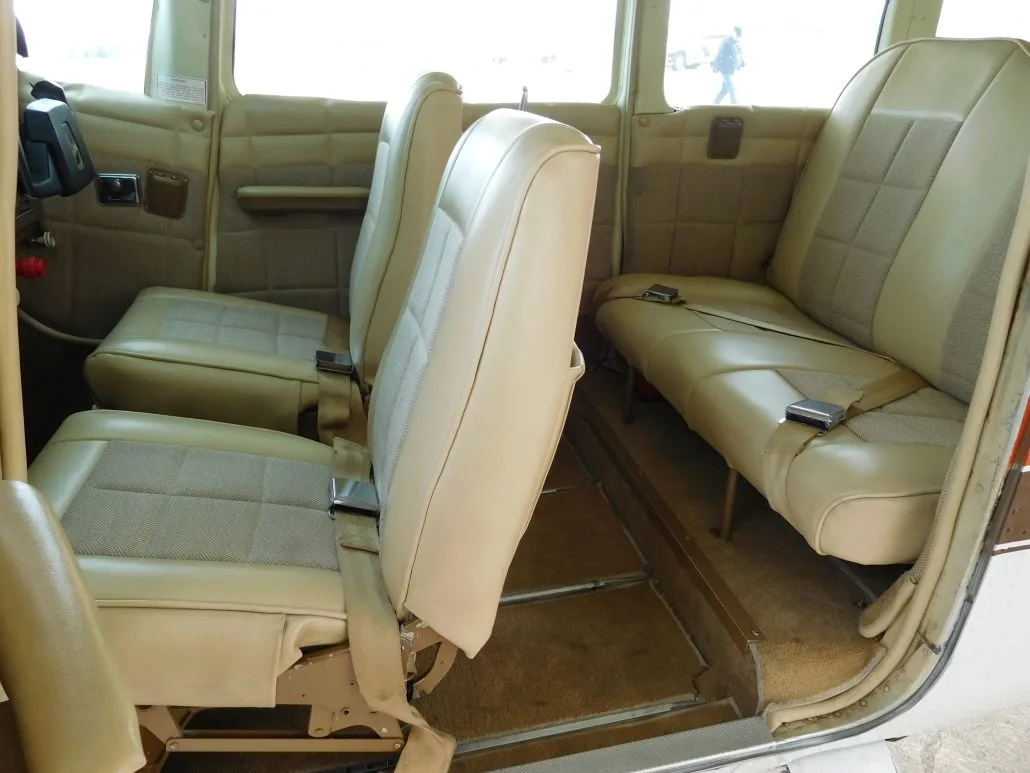 Cabin interior of a 1963 Cessna 210 - N3601Y Aircraft.