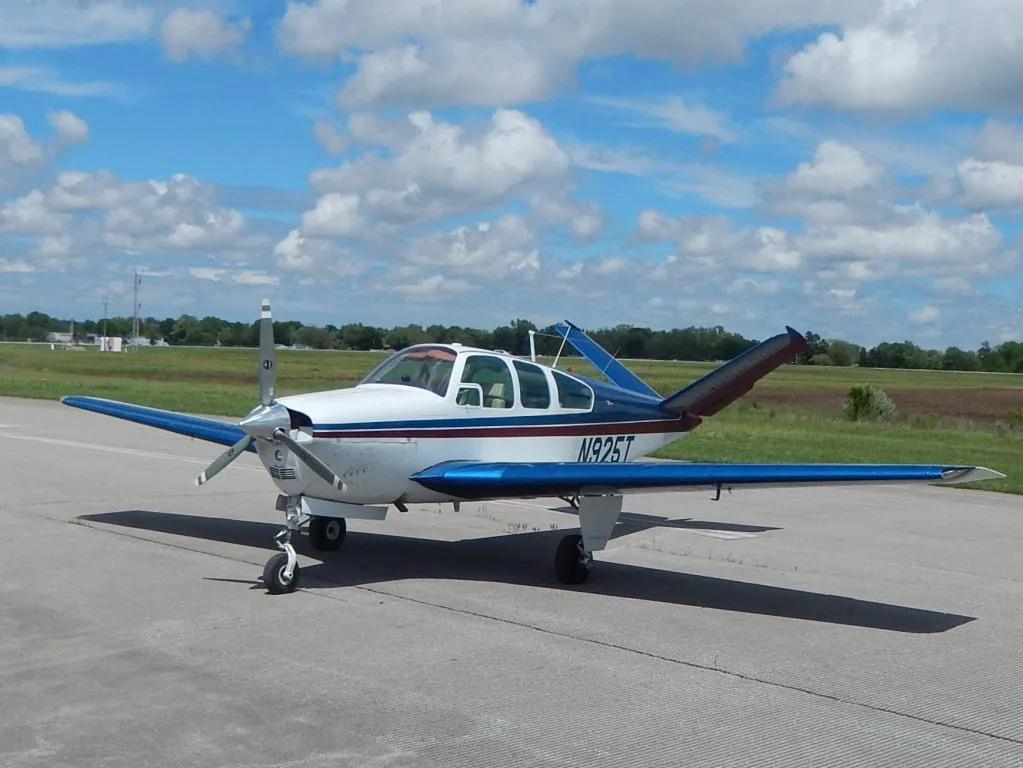 Exterior view of a 1964 Beech S35- N925T Aircraft.