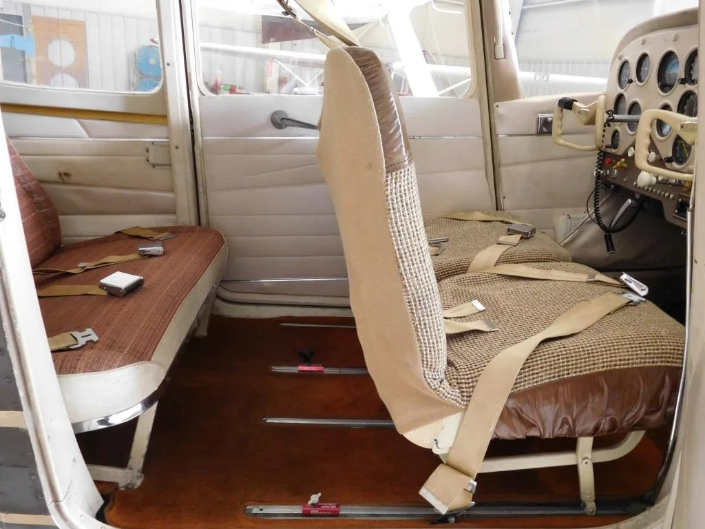 Cabin interior of a 1964 Cessna 172 - N7714U Aircraft.