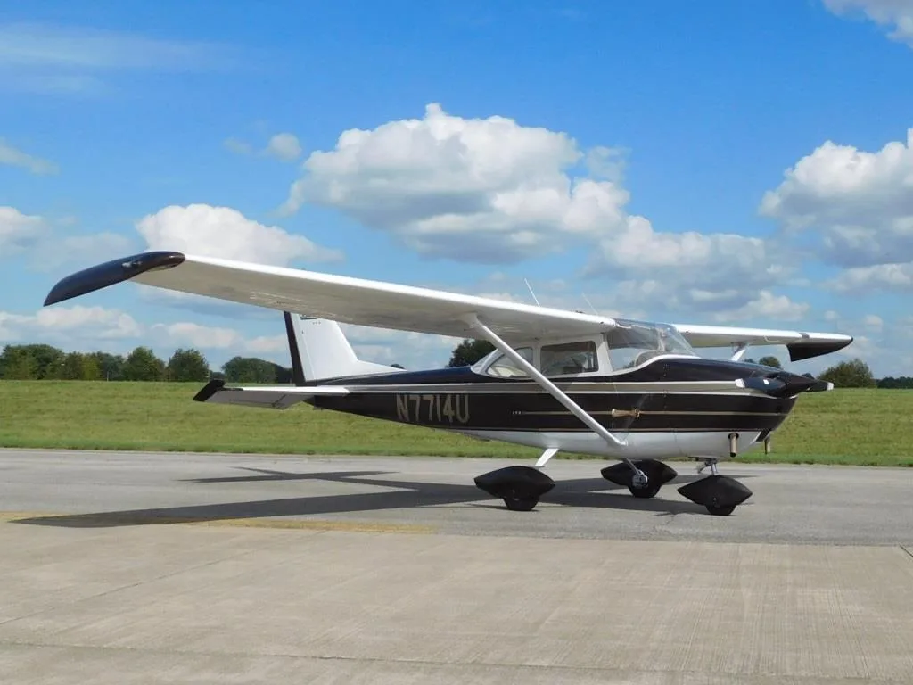 Exterior view of a 1964 Cessna 172 - N7714U Aircraft.