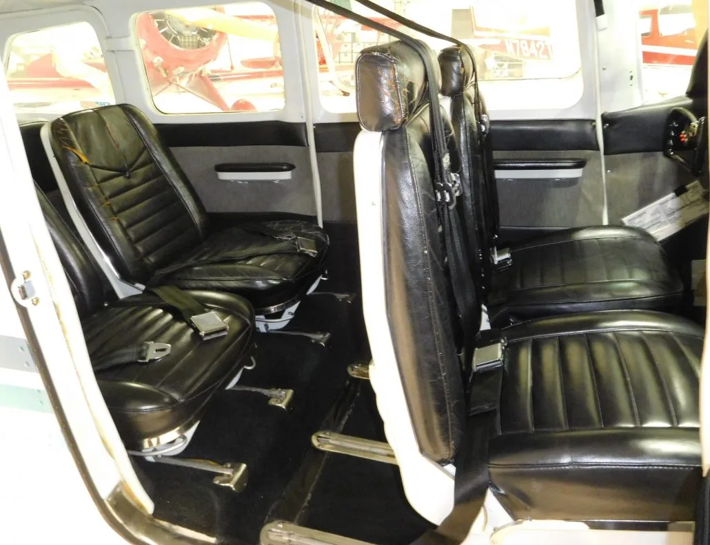 Cabin interior of a 1964 Cessna 210D - N3738Y Aircraft.
