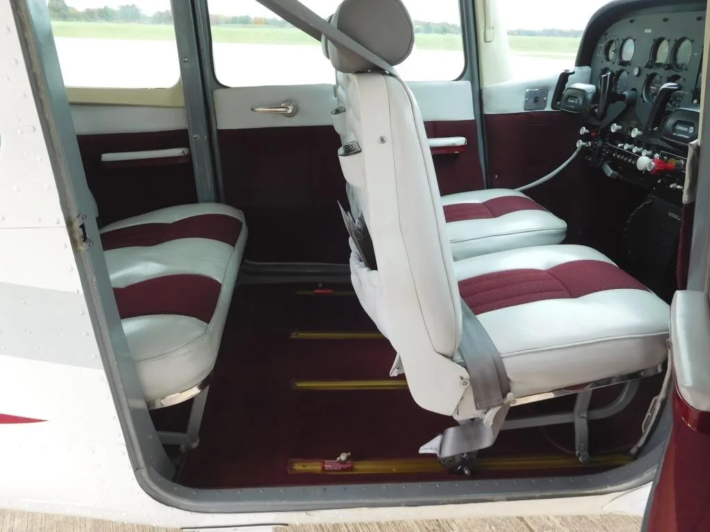 Cabin interior of a 1965 Cessna 172 - N7908U Aircraft.