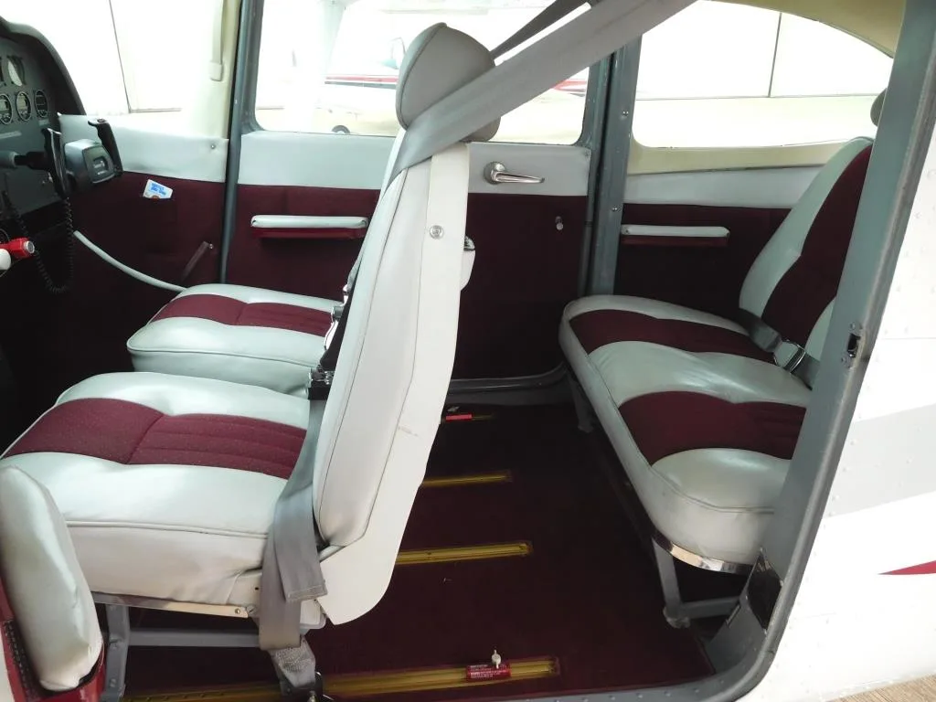 Cabin interior of a 1965 Cessna 172 - N7908U Aircraft.