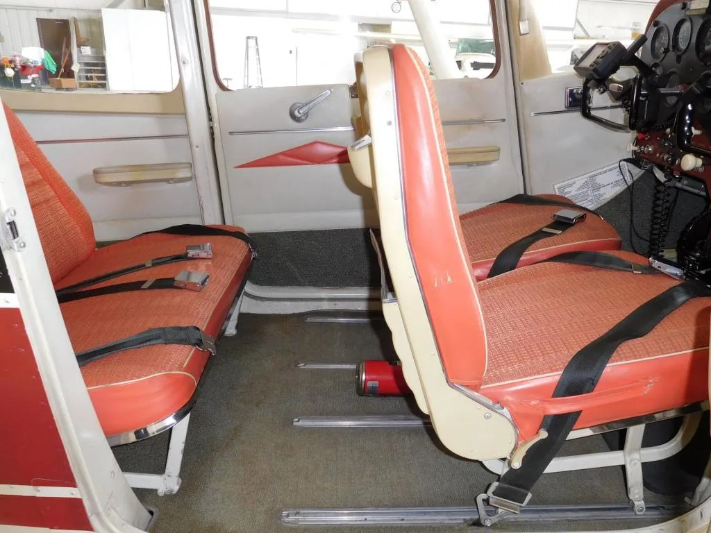 Cabin interior of a 1965 Cessna 172 - N8181U Aircraft.
