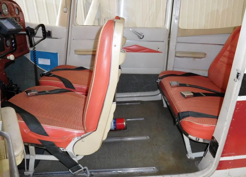 Cabin interior of a 1965 Cessna 172 - N8181U Aircraft.