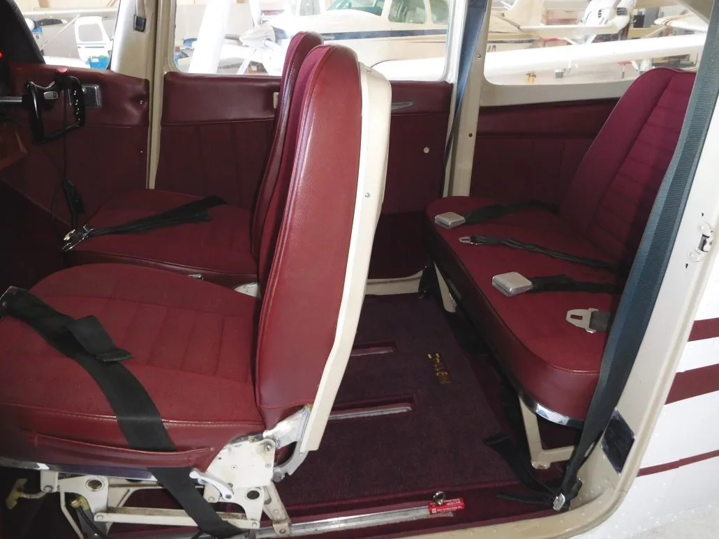 Cabin interior of a 1965 Cessna 172 - N9114Z Aircraft.