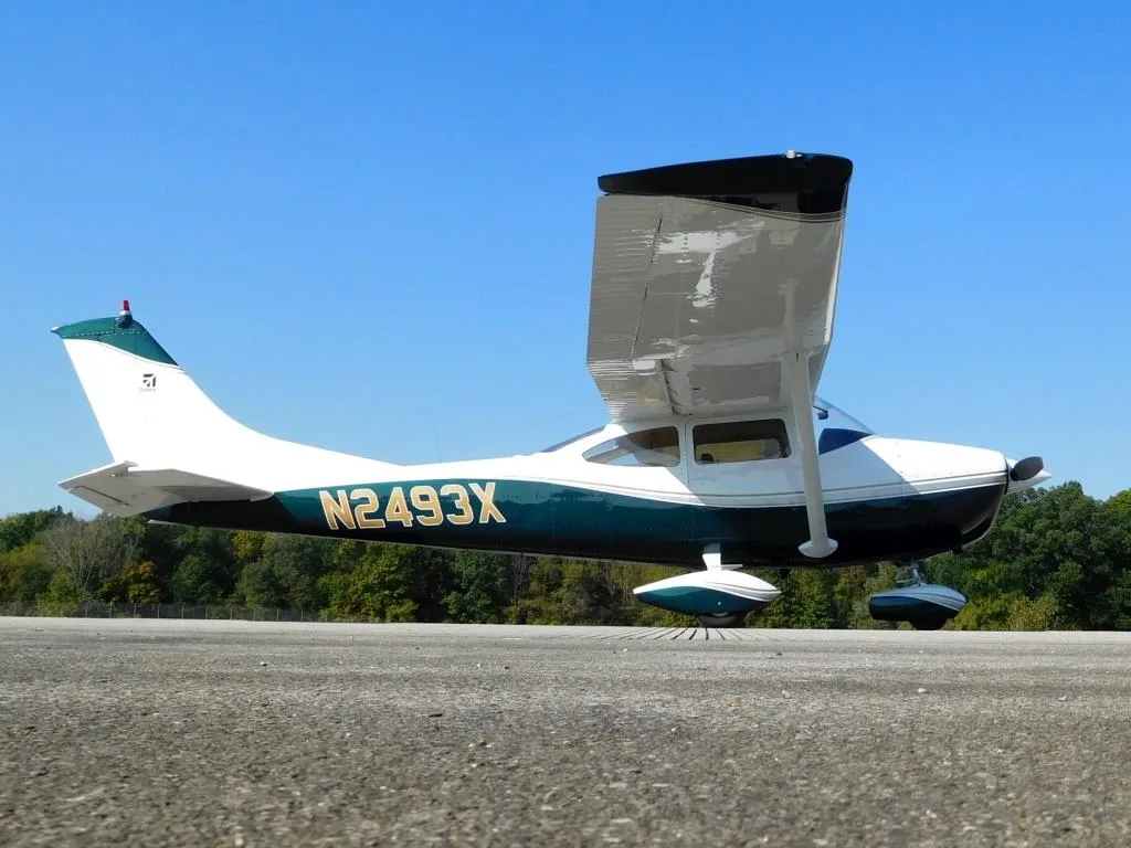 Exterior view of a 1965 Cessna 182 - N2493X Aircraft.