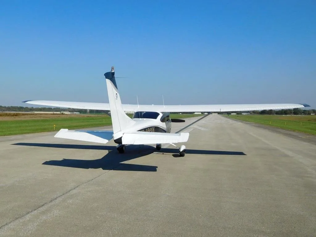 Exterior view of a 1965 Cessna 182 - N2493X Aircraft.