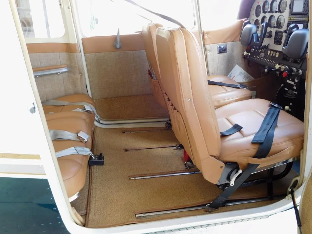 Cabin interior of a 1965 Cessna 182 - N2493X Aircraft.