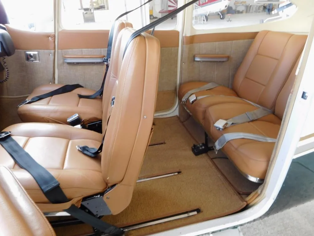 Cabin interior of a 1965 Cessna 182 - N2493X Aircraft.