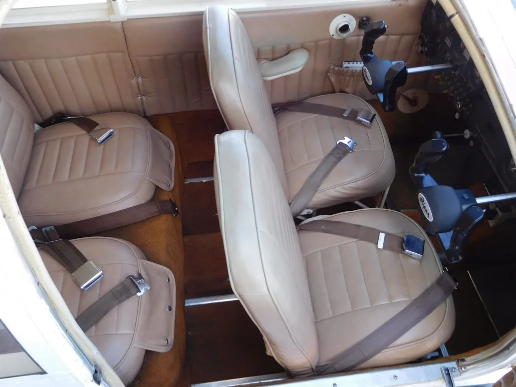 Cabin interior of a 1965 Piper Cherokee 140 - N63736W Aircraft.