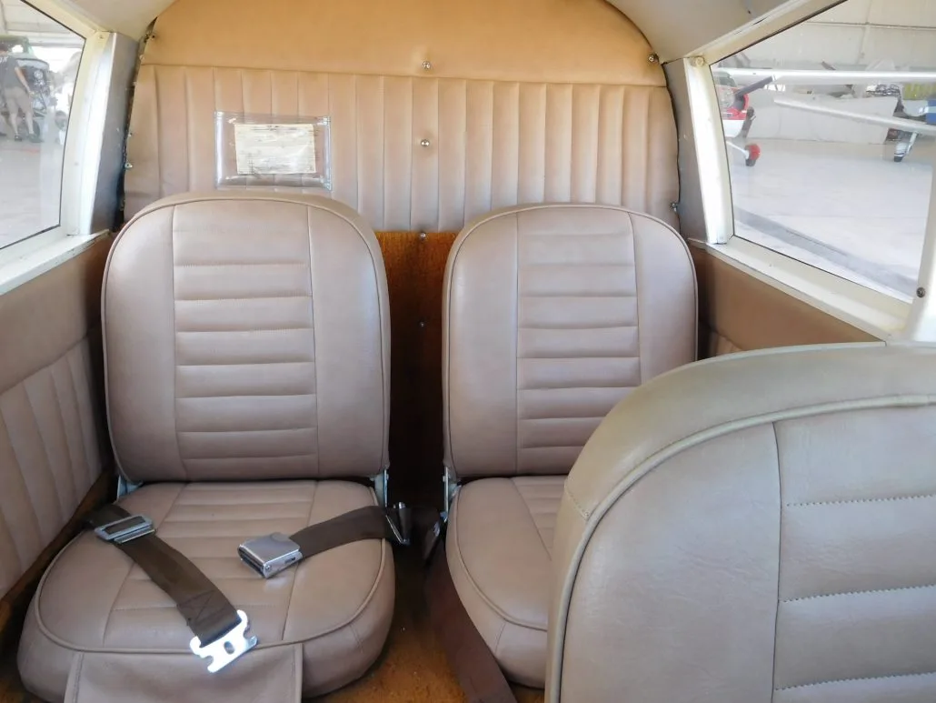 Cabin interior of a 1965 Piper Cherokee 140 - N63736W Aircraft.