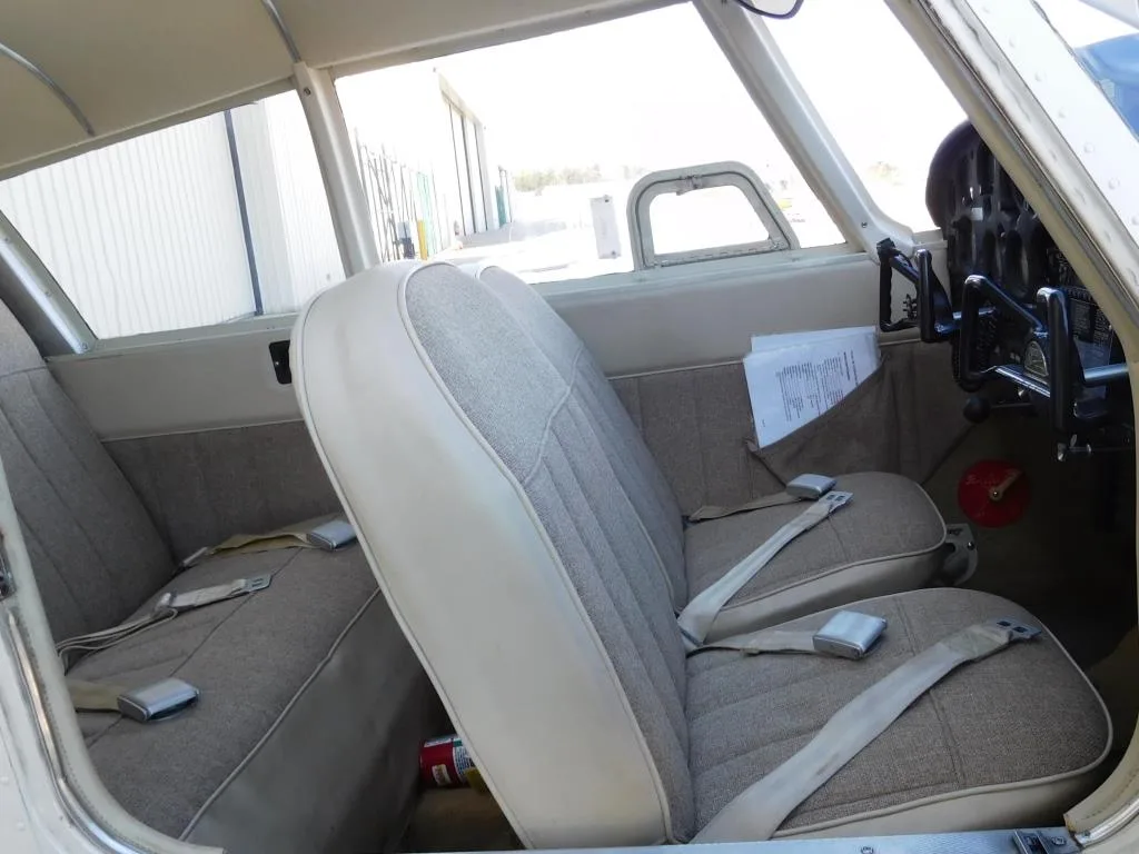 Cabin interior of a 1965 Piper Cherokee 180 - N8957J Aircraft.