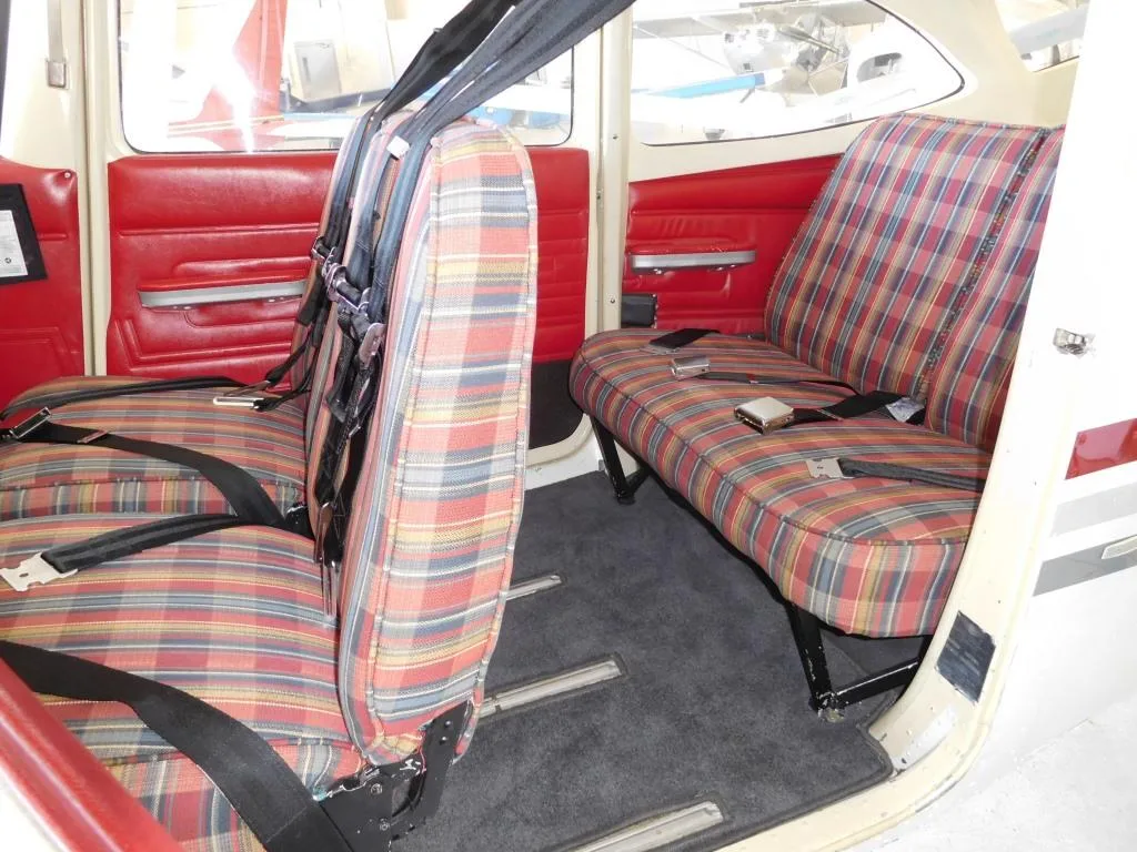 Cabin interior of a 1966 Cessna 172G - N1134F Aircraft.