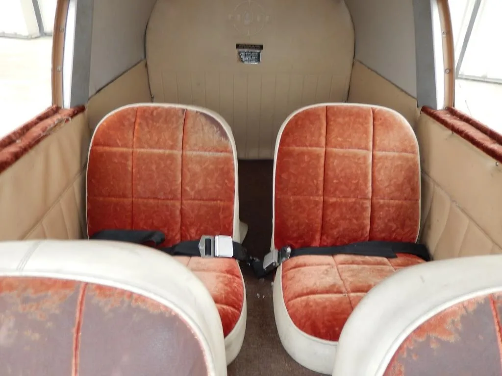 Cabin interior of a 1966 Piper Cherokee 140- N6391R Aircraft.